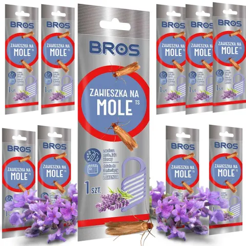 BROS Zawieszka na mole LAWENDA, pakiet 10 szt
