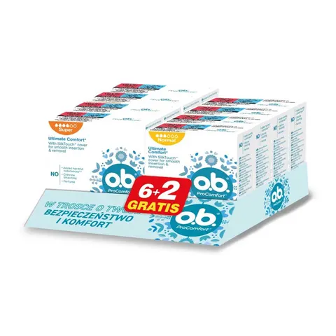 OB ProComfort TAMPONY ( 8) 6+2 NORMAL+SUPER