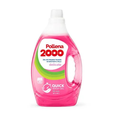 POLLENA 2000 Żel do prania w krótkim cyklu DELICATE 49 prań, 1,96 l