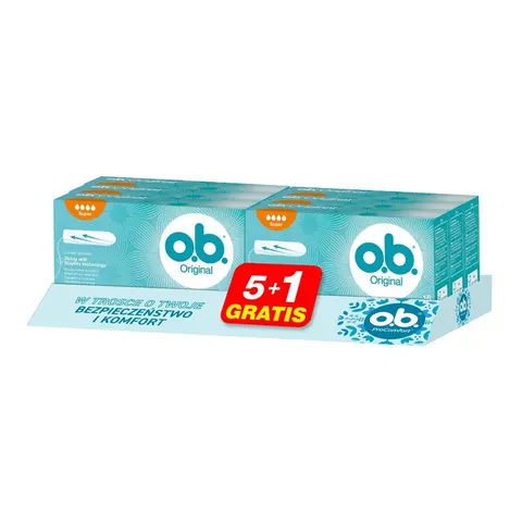 OB ORIGINAL TAMPONY 16 SZT. 5+1 SUPER