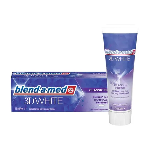 BLEND-A-MED PASTA DO ZĘBÓW 75ML 3D WHITE CLASSIC FRESH