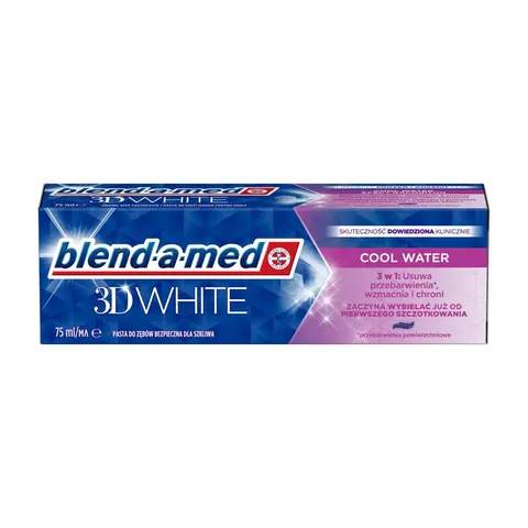 BLEND-A-MED PASTA DO ZĘBÓW 75ML 3D WHITE COOL WATER