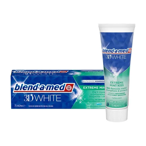 BLEND-A-MED PASTA DO ZĘBÓW 75ML 3D WHITE EXTREME MINT KISS