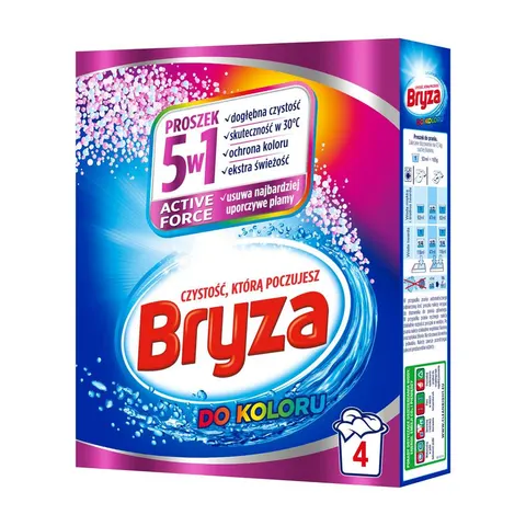 BRYZA 5W1 PROSZEK DO PRANIA 4P 260G KOLOR ACTIVE FORCE