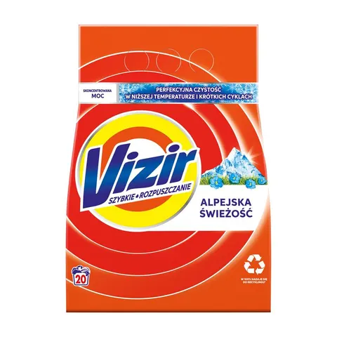 VIZIR PROSZEK DO PRANIA 20P 1.1KG ALPEJSKA ŚWIEŻOŚĆ