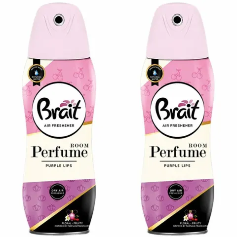 BRAIT DRY AIR Odświeżacz powietrza spray PURPLE LIPS 300 ml, pakiet 2 szt.