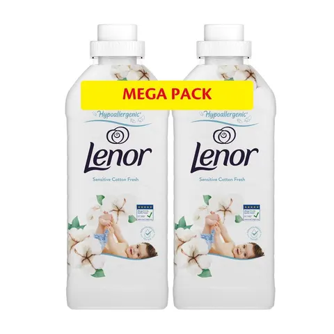 LENOR ZESTAW PŁYN DO PŁUKANIA 74P 925MLX2 SENSITIVE COTTON FRESH