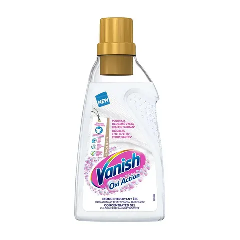 VANISH ODPLAMIACZ W ŻELU 750ML OXI ACTION WHITE