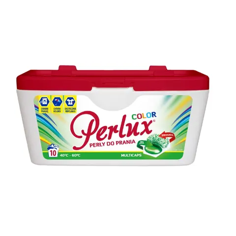 PERLUX KAPSUŁKI DO PRANIA PERŁY 10 SZT. KOLOR BOX