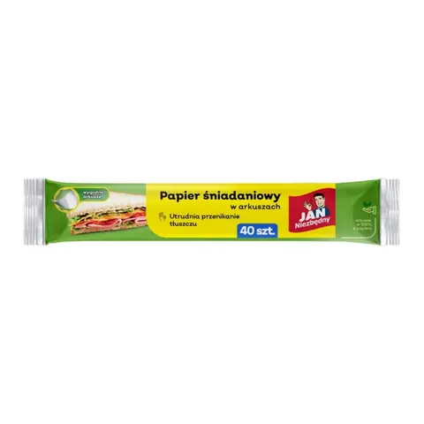 JAN NIEZBĘDNY PAPIER ŚNIADANIOWY 40 SZT. ARKUSZ