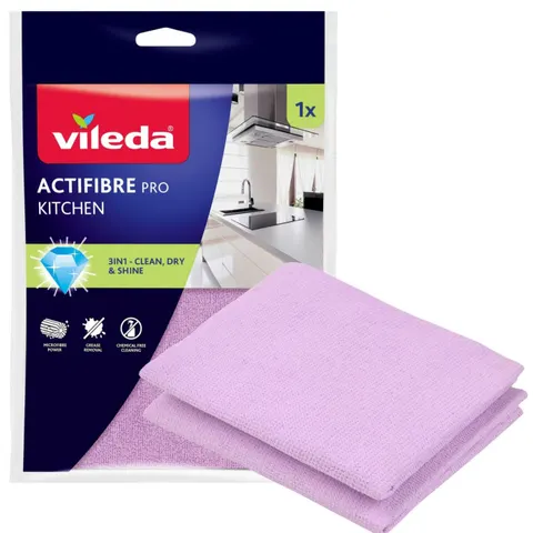 VILEDA Ścierka ACTIFIBRE RÓŻOWA, 1 szt