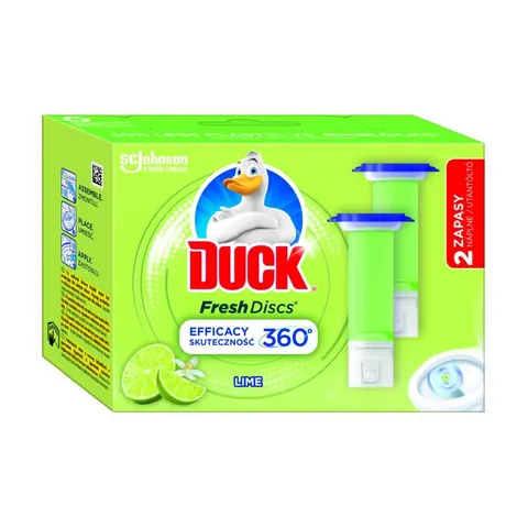 Żelowy Krążek do Toalety Lime Zapas 2 x 36ml Fresh Discs Duck