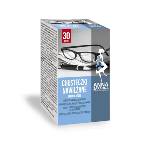 ANNA ZARADNA CHUSTECZKI NAWILŻANE DO OKULARÓW 30 SZT.