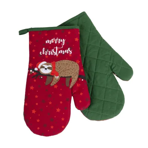 BBK RĘKAWICA KUCHENNA KOMPLET BAWEŁNA 100% LOVELY CHRISTMAS