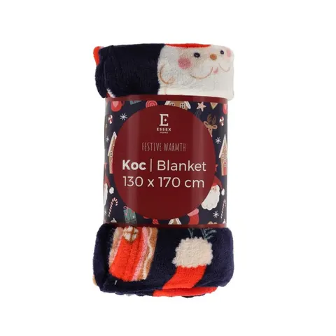 BBK KOC 130X170 FESTIVE WARMTH GRANATOWY