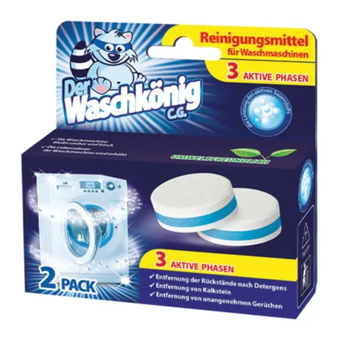 DER WASCHKONIG TABLETKI DO CZYSZCZENIA PRALKI 2 SZT.