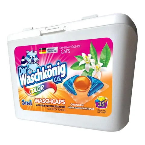 DER WASCHKONIG KAPSUŁKI DO PRANIA 35P ORANGEN COLOR