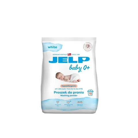 JELP BABY 0+ PROSZEK DO PRANIA 18P 1.35KG BIAŁE