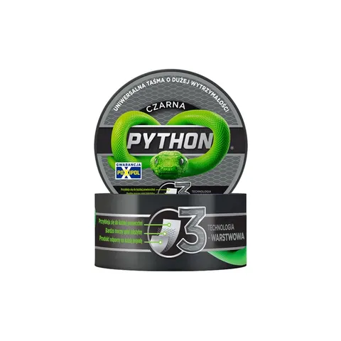 PYTHON TAŚMA NAPRAWCZA CZARNA 48MMX9M