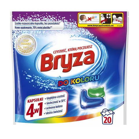 BRYZA KAPSUŁKI DO PRANIA 4W1 20 SZT. KOLOR