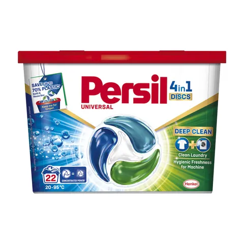 PERSIL KAPSUŁKI DO PRANIA DISCS 4W1 BOX 22 SZT. UNIVERSAL