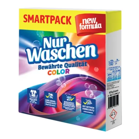 NUR WASCHEN PROSZEK DO PRANIA 6P 420G COLOR