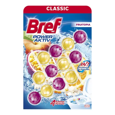 BREF KOSZYK DO WC POWER AKTIV 50GX3 FRUITOPIA