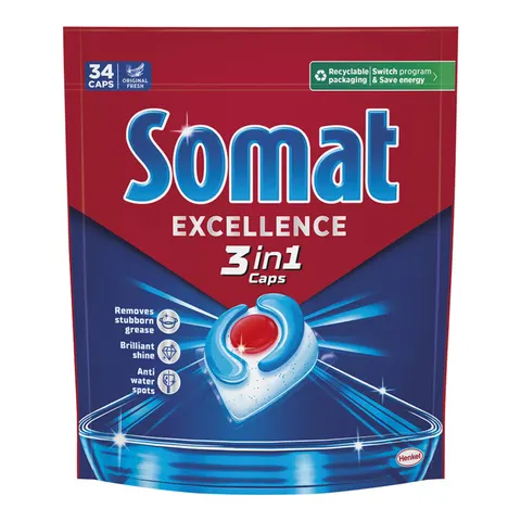SOMAT TABLETKI DO ZMYWAREK EXCELLENCE 3IN1 34
