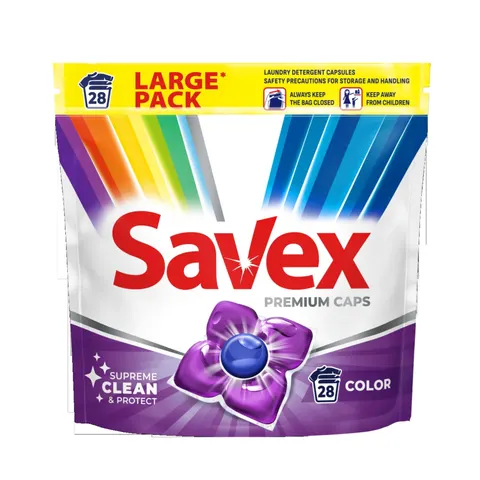 SAVEX KAPSUŁKI DO PRANIA 28 SZT. COLOR