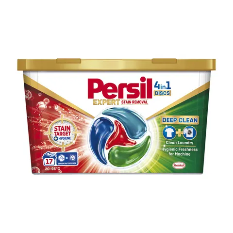 PERSIL KAPSUŁKI DO PRANIA DISCS 4W1 BOX 17 SZT. BIAŁE STAIN REMOVAL