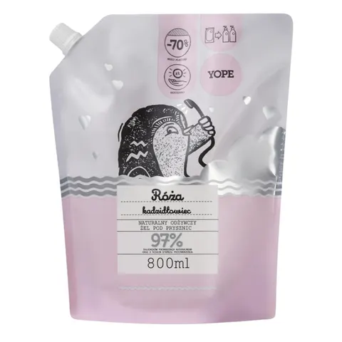 YOPE ŻEL POD PRYSZNIC ZAPAS 800ML RÓŻA&KADZIDŁOWIEC