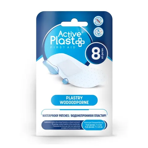 ACTIVE PLAST PLASTRY OPATRUNKOWE WODOODPORNE 8 SZT.