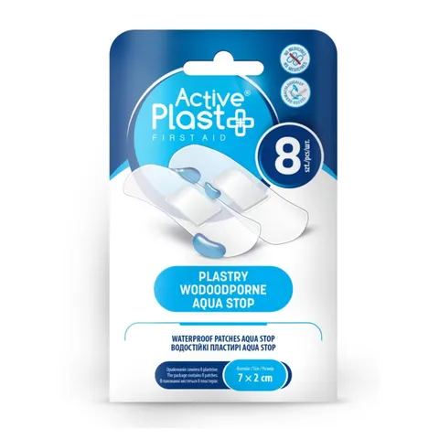 ACTIVE PLAST PLASTRY OPATRUNKOWE AQUA STOP 8 SZT.