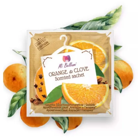 SASZETKI ZAPACHOWE ORANGE AND CLOVE DISPLAY 20 SZT.MI BELLUMI