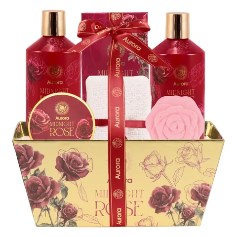AURORA ZESTAW PREZENTOWY MIDNIGHT ROSE PUDEŁKO 6-ELEMENTÓW