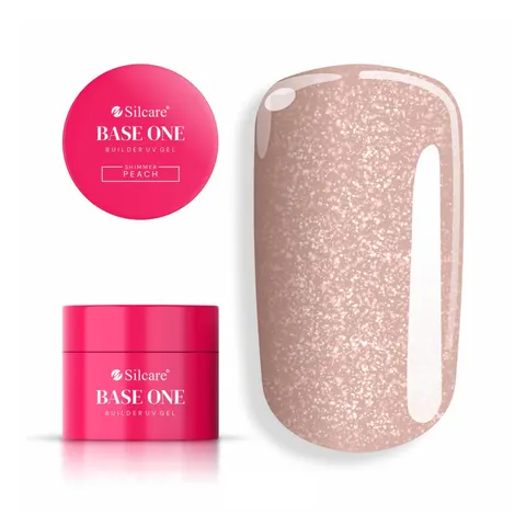 SILCARE BASE ONE ŻEL BUDUJĄCY DO PAZNOKCI UV 15G SHIMMER PEACH