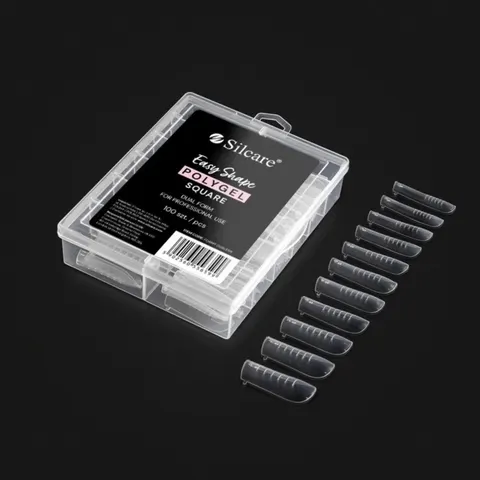 SILCARE FORMY DO AKRYLOŻELU DUAL E68 SQUARE 100 SZT.