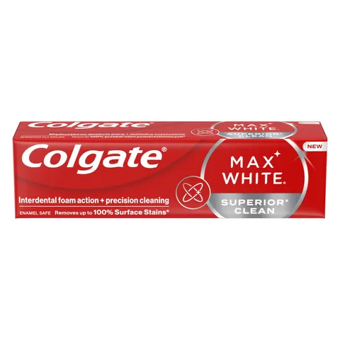 COLGATE PASTA DO ZĘBÓW 75ML MAX WHITE SUPERIOR CLEAN
