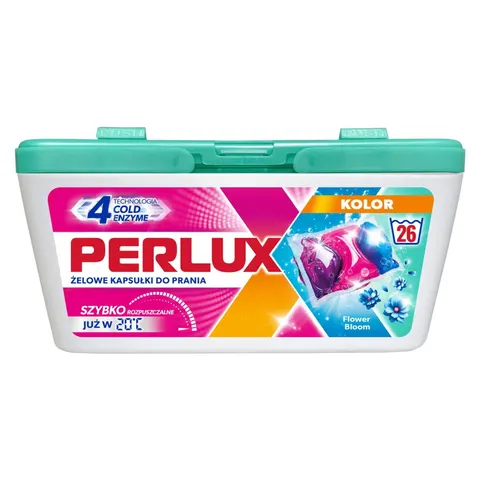 PERLUX KAPSUŁKI ŻELOWE DO PRANIA 26 SZT. KOLOR FLOWER BLOOM