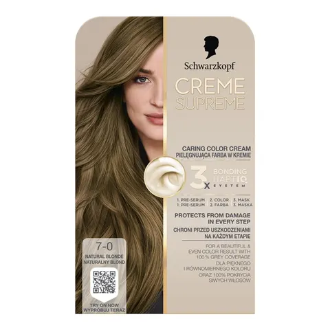 CREME SUPREME FARBA KOL 7-0 NATURALNY BLOND/NATURAL BLONDE