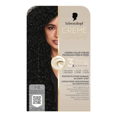 CREME SUPREME FARBA KOL 1-0 NATURALNA CZERŃ/NATURAL BLACK