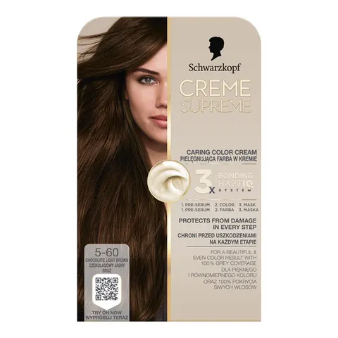 CREME SUPREME FARBA KOL 5-60 CZEKOLADOWY JASNY BRĄZ/CHOCOLATE LIGHT BROWN