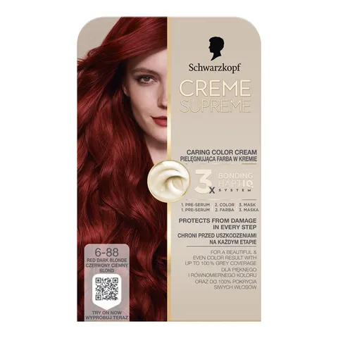 CREME SUPREME FARBA KOL 6-88 CZERWONY CIEMNY BLOND/RED DARK BLONDE