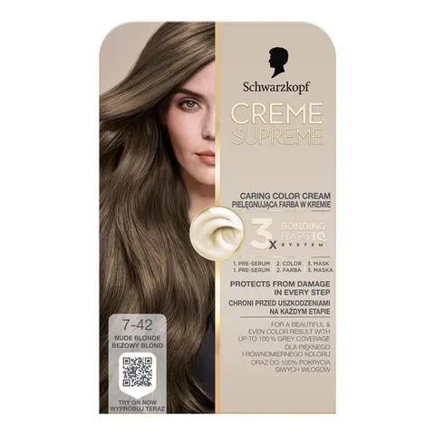 CREME SUPREME FARBA KOL 7-42 BEŻOWY BLOND/NUDE BLONDE