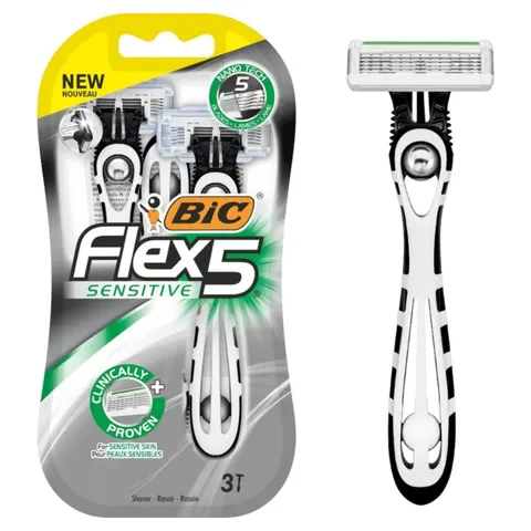 Flex 5 Sensitive maszynka do golenia Blister 3szt. Bic