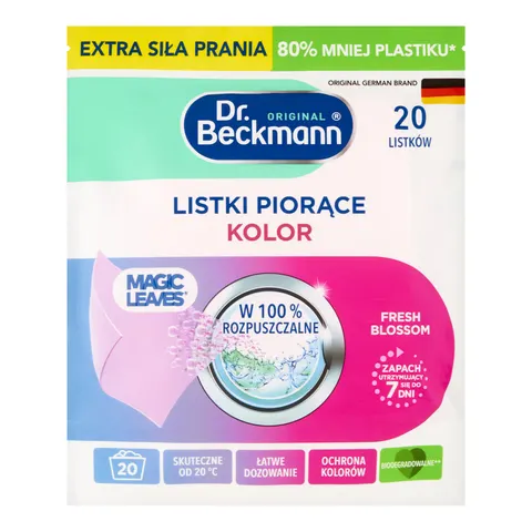 DR BECKMANN MAGIC LEAVES LISTKI PIORĄCE 20 SZT. KOLOR FRESH BLOSSOM