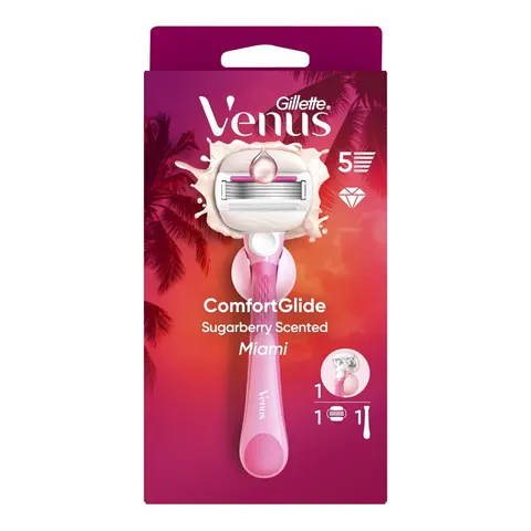 GILLETTE MASZYNKA DO GOLENIA W VENUS 5 SUGARBERRY SCENTED MIAMI + 1 WKŁAD