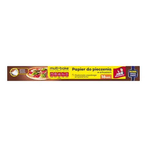 JAN NIEZBĘDNY PAPIER DO PIECZENIA 16 ARKUSZ MULTIBAKE