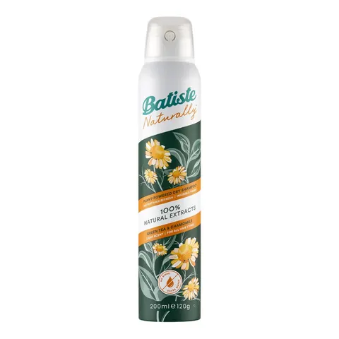 BATISTE SUCHY SZAMPON DO WŁOSÓW 200ML 100% NATURALEXTRACTS GREEN TEA&CAMOMILE