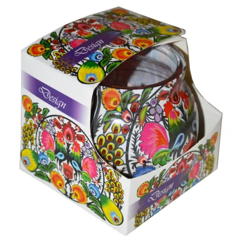 ADMIT ŚWIECA MIRAL BK POWLEKANA WIELKANOC EASTER VIOLET DESIGN